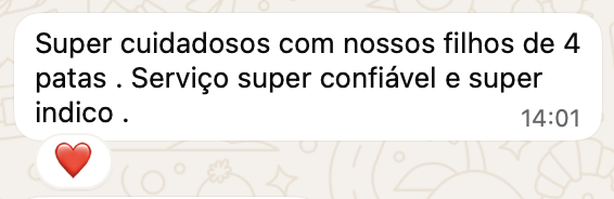 Avaliação de Gleison via WhatsApp