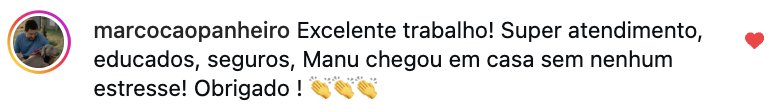 Avaliação de Marco via WhatsApp